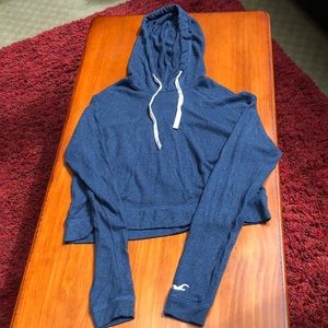 Hollister comfy blue cropped sweater